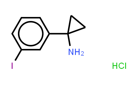 CAS No. 597561-47-2, Cyclopropanamine, 1-(3-iodophenyl)-, (Hydrochloride) (1:1)