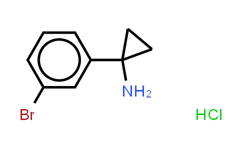 CAS No. 597563-15-0, Cyclopropanamine, 1-(3-bromophenyl)-, (Hydrochloride) (1:1)