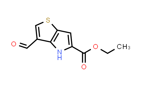 CAS No. 59958-28-0, Ethyl 3-formyl-4H-thieno[3,2-b]pyrrole-5-carboxylate