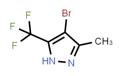 CAS No. 60061-68-9, 4-Bromo-3-methyl-5-(trifluoromethyl)-1H-pyrazole
