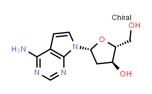 CAS No. 60129-59-1, (2R,3S,5R)-5-(4-Amino-7H-pyrrolo[2,3-d]pyrimidin-7-yl)-2-(hydroxymethyl)tetrahydrofuran-3-ol