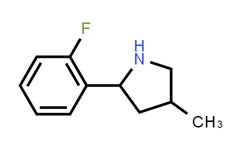 CAS No. 603068-40-2, 2-(2-Fluorophenyl)-4-methylpyrrolidine