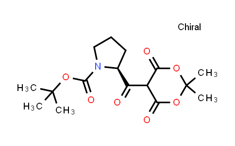 CAS No. 603998-95-4, tert-Butyl (S)-2-(2,2-dimethyl-4,6-dioxo-1,3-dioxane-5-carbonyl)pyrrolidine-1-carboxylate