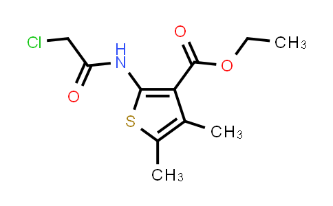 CAS No. 60442-34-4, Ethyl 2-(2-chloroacetamido)-4,5-dimethylthiophene-3-carboxylate