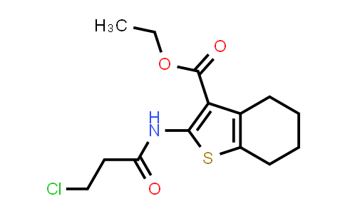 CAS No. 60442-45-7, Ethyl 2-(3-chloropropanamido)-4,5,6,7-tetrahydrobenzo[b]thiophene-3-carboxylate