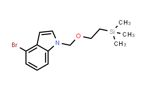 CAS No. 604788-42-3, 4-Bromo-1-((2-(trimethylsilyl)ethoxy)methyl)-1H-indole