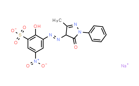 MC562868 | 6054-86-0 | Sodium 3-(4,5-Dihydro-3-methyl-5-oxo-1-phenyl-1H-pyrazol-4-yl)azo-2-hydroxy-5-nitrobenzenesulphonate