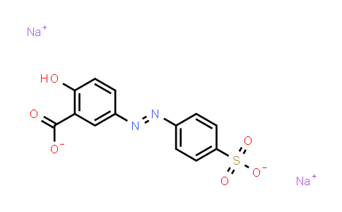 CAS No. 6054-99-5, Sodium 2-hydroxy-5-((4-sulfonatophenyl)diazenyl)benzoate