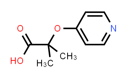 CAS No. 605680-47-5, 2-Methyl-2-(pyridin-4-yloxy)propanoic acid