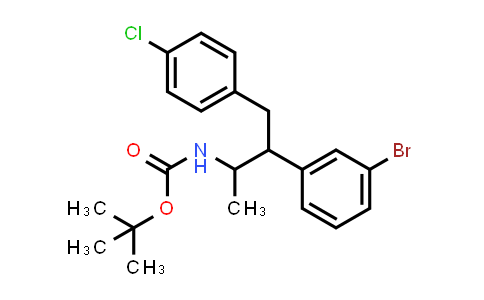 CAS No. 605680-54-4, 2-[(tert-Butoxycarbonyl)amino]-3-(3-bromophenyl)-4-(4-chlorophenyl)butane