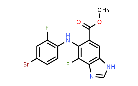 DY562932 | 606143-48-0 | Methyl 5-((4-bromo-2-fluorophenyl)amino)-4-fluoro-1H-benzo[d]imidazole-6-carboxylate