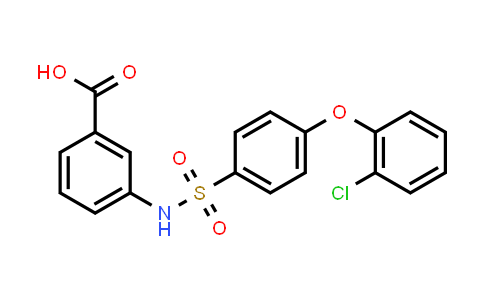 CAS No. 606944-47-2, 3-((4-(2-Chlorophenoxy)phenyl)sulfonamido)benzoic acid