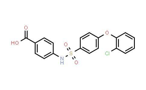 CAS No. 606944-48-3, 4-((4-(2-Chlorophenoxy)phenyl)sulfonamido)benzoic acid
