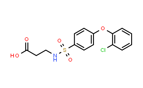 CAS No. 606945-29-3, 3-((4-(2-Chlorophenoxy)phenyl)sulfonamido)propanoic acid