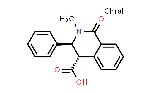 CAS No. 60734-32-9, (3S,4S)-2-methyl-1-oxo-3-phenyl-1,2,3,4-tetrahydroisoquinoline-4-carboxylic acid