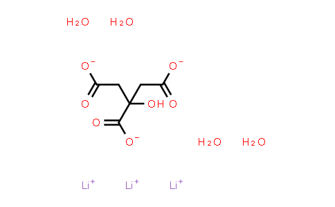 CAS No. 6080-58-6, Citric acid (trilithium salt tetrahydrate)
