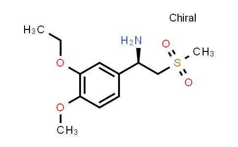 CAS No. 608142-27-4, (R)-1-(3-ethoxy-4-methoxyphenyl)-2-(methylsulfonyl)ethanamine