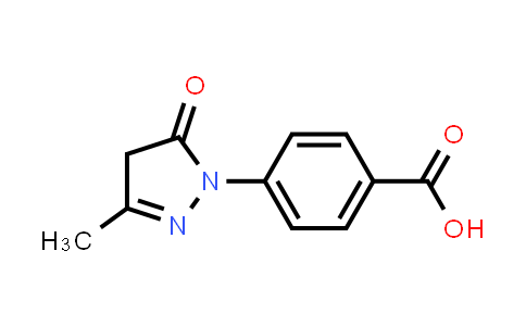CAS No. 60875-16-3, 4-(3-Methyl-5-oxo-4,5-dihydro-1H-pyrazol-1-yl)benzoic acid