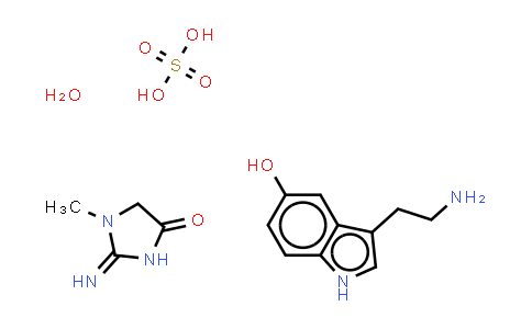 CAS No. 61-47-2, 5-Hydroxytryptamine creatinine sulfate monohydrate