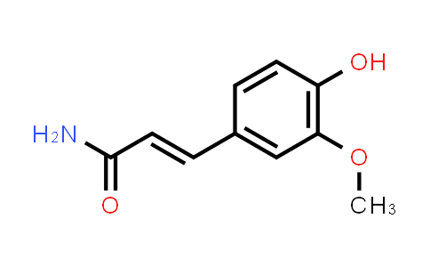 CAS No. 61012-31-5, (2E)-3-(4-Hydroxy-3-methoxyphenyl)-2-propenamide
