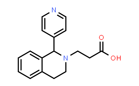 CAS No. 610258-80-5, 3-(1-Pyridin-4-yl-3,4-dihydroisoquinolin-2(1H)-yl)propanoic acid
