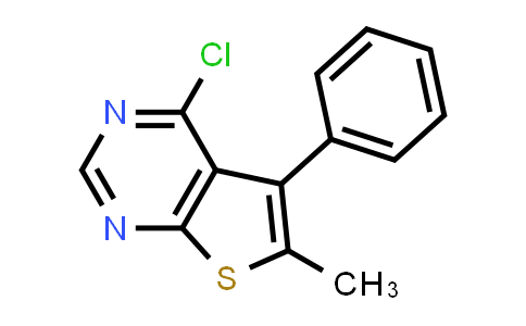 CAS No. 610274-04-9, 4-Chloro-6-methyl-5-phenylthieno[2,3-d]pyrimidine