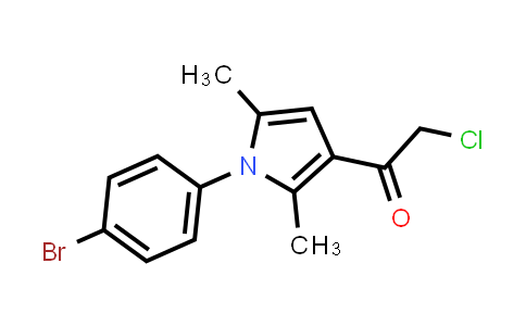 CAS No. 610274-24-3, 1-[1-(4-Bromophenyl)-2,5-dimethyl-1H-pyrrol-3-yl]-2-chloroethanone