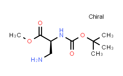 CAS No. 61040-20-8, Methyl (S)-3-amino-2-((tert-butoxycarbonyl)amino)propanoate