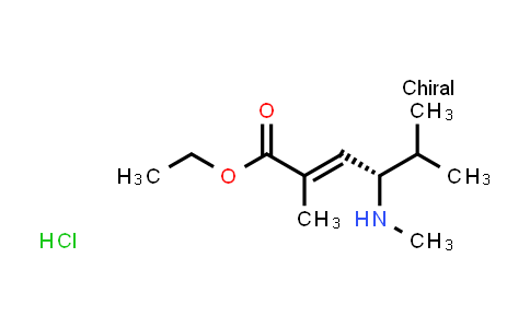 CAS No. 610786-69-1, (S,E)-ethyl 2,5-dimethyl-4-(methylamino)hex-2-enoate hydrochloride