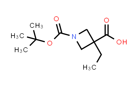 CAS No. 610791-06-5, 1-[(Tert-butoxy)carbonyl]-3-ethylazetidine-3-carboxylic acid