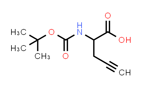 CAS No. 61172-66-5, 2-((tert-Butoxycarbonyl)amino)pent-4-ynoic acid