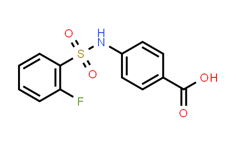 CAS No. 612041-67-5, 4-((2-Fluorophenyl)sulfonamido)benzoic acid