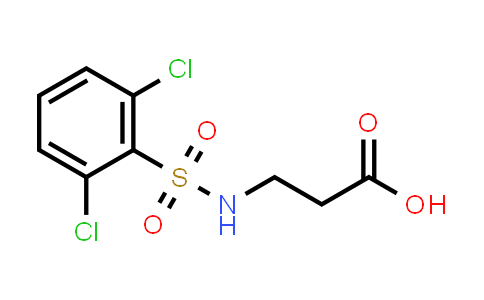 CAS No. 612042-78-1, 3-((2,6-Dichlorophenyl)sulfonamido)propanoic acid