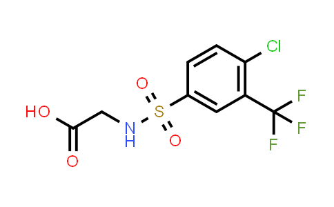 CAS No. 612043-42-2, ((4-Chloro-3-(trifluoromethyl)phenyl)sulfonyl)glycine
