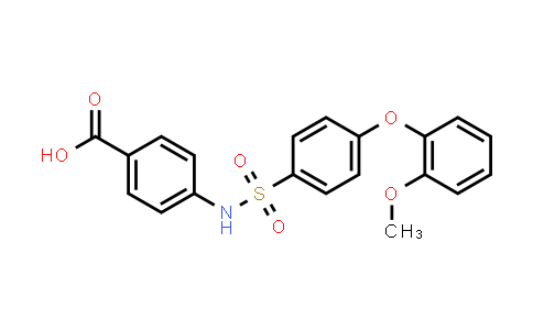 CAS No. 612044-43-6, 4-((4-(2-Methoxyphenoxy)phenyl)sulfonamido)benzoic acid