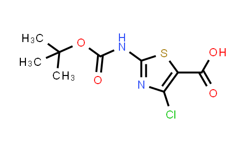CAS No. 612541-07-8, 2-((tert-Butoxycarbonyl)amino)-4-chlorothiazole-5-carboxylic acid