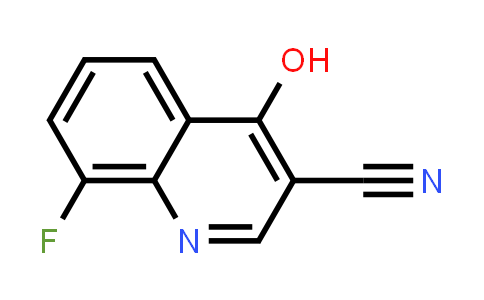 CAS No. 61338-15-6, 3-Quinolinecarbonitrile, 8-fluoro-4-hydroxy-