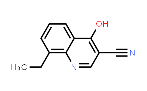 CAS No. 61338-17-8, 3-Quinolinecarbonitrile, 8-ethyl-4-hydroxy-