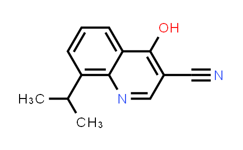 CAS No. 61338-21-4, 3-Quinolinecarbonitrile, 4-hydroxy-8-(1-methylethyl)-