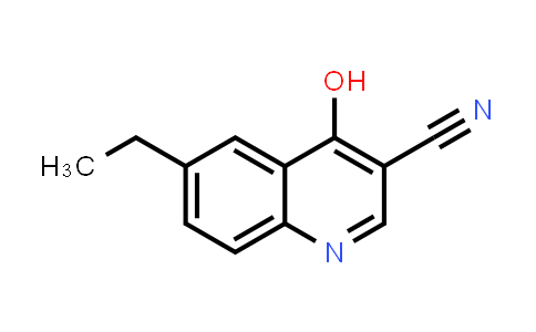 CAS No. 61338-22-5, 3-Quinolinecarbonitrile, 6-ethyl-4-hydroxy-