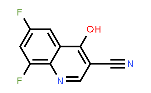 CAS No. 61338-23-6, 3-Quinolinecarbonitrile, 6,8-difluoro-4-hydroxy-