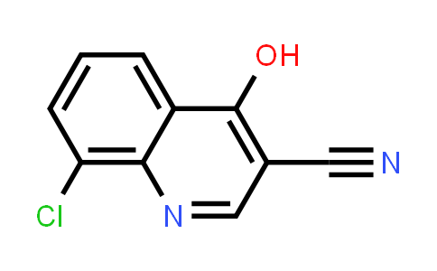 CAS No. 61338-25-8, 3-Quinolinecarbonitrile, 8-chloro-4-hydroxy-