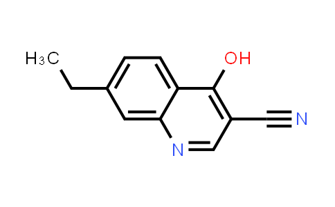 CAS No. 61338-27-0, 3-Quinolinecarbonitrile, 7-ethyl-4-hydroxy-