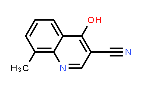 CAS No. 61338-31-6, 3-Quinolinecarbonitrile, 4-hydroxy-8-methyl-