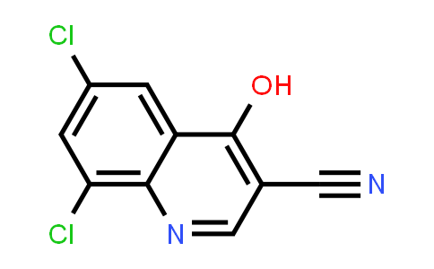 CAS No. 61338-34-9, 3-Quinolinecarbonitrile, 6,8-dichloro-4-hydroxy-