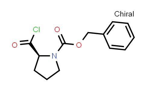 CAS No. 61350-60-5, 1-Pyrrolidinecarboxylic acid, 2-(chlorocarbonyl)-, phenylmethyl ester, (S)-