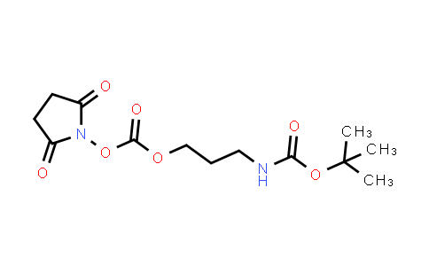 CAS No. 613666-84-5, tert-Butyl (3-((((2,5-dioxopyrrolidin-1-yl)oxy)carbonyl)oxy)propyl)carbamate