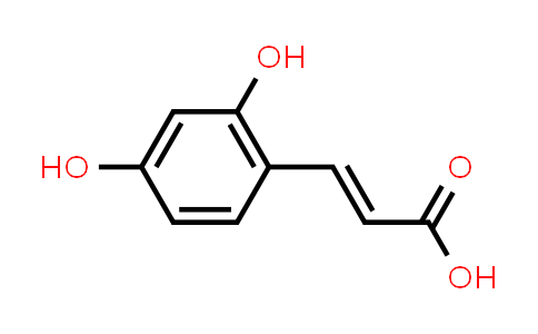 CAS No. 614-86-8, 3-(2,4-Dihydroxyphenyl)acrylic acid