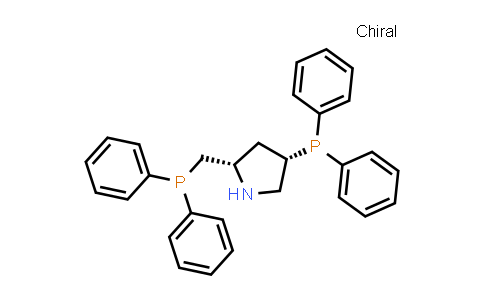 CAS No. 61478-29-3, (2S,4S)-4-(Diphenylphosphanyl)-2-((diphenylphosphanyl)methyl)pyrrolidine