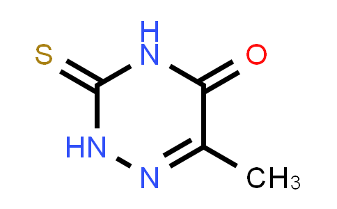 CAS No. 615-76-9, 6-Methyl-3-thioxo-3,4-dihydro-2H-[1,2,4]triazin-5-one